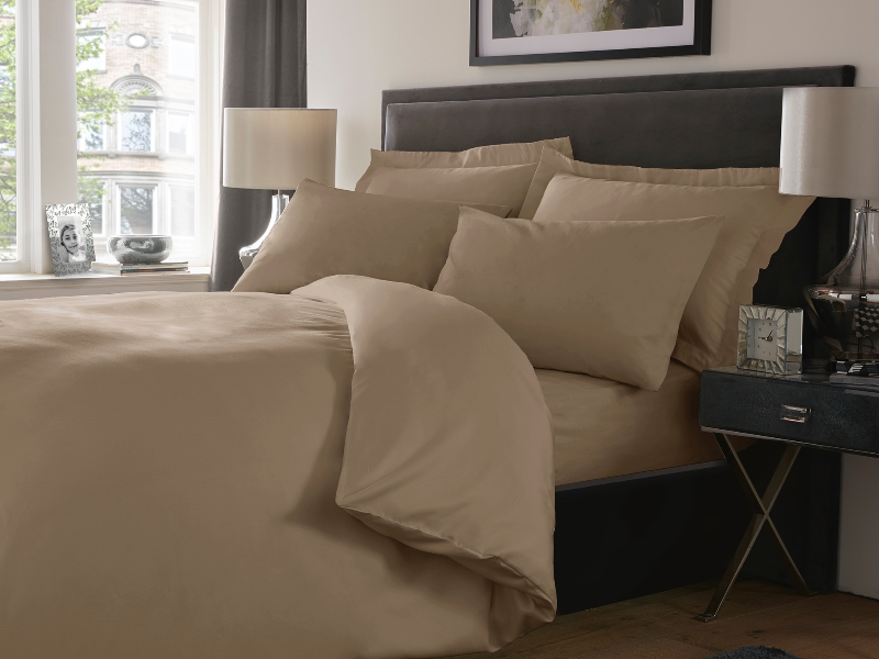 Mocha Solid Sheets — Solid Sheets, Bed Sheets by Royal Mills