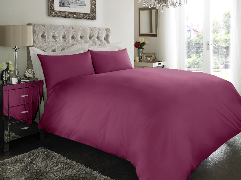 Fuchsia Dyed Duvet Covers — Dyed Duvet Covers, Duvet Covers by Royal Mills