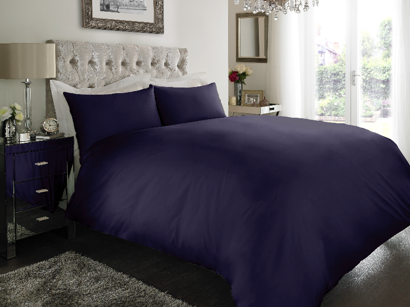 Navy Blue Dyed Duvet Covers — Dyed Duvet Covers, Duvet Covers by Royal Mills