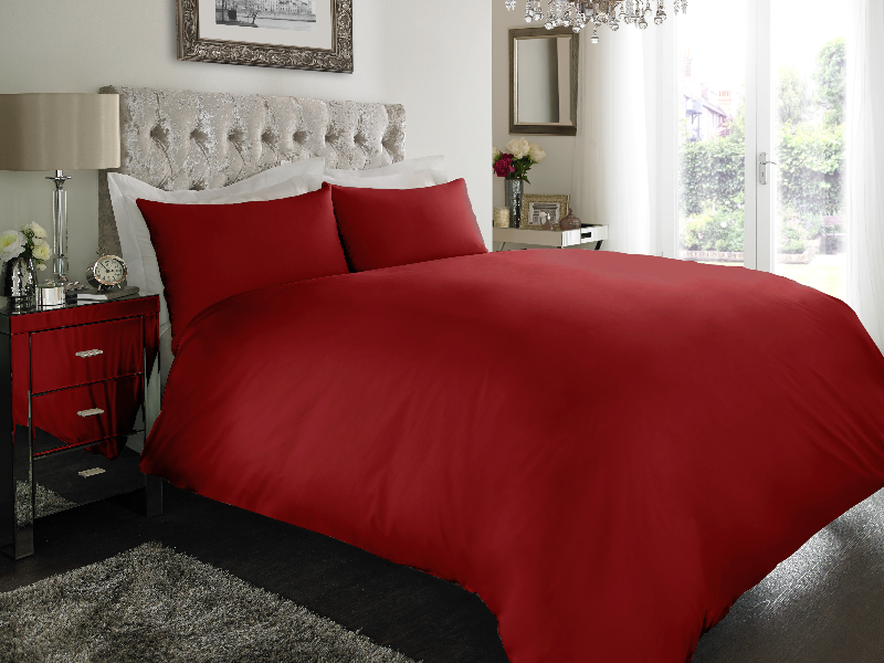 Red Dyed Duvet Covers — Dyed Duvet Covers, Duvet Covers by Royal Mills