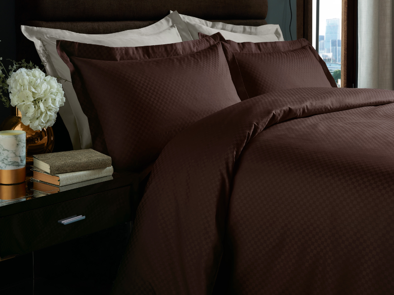 Brown Checks Duvet Covers — Checks Duvet Covers, Duvet Covers by Royal Mills