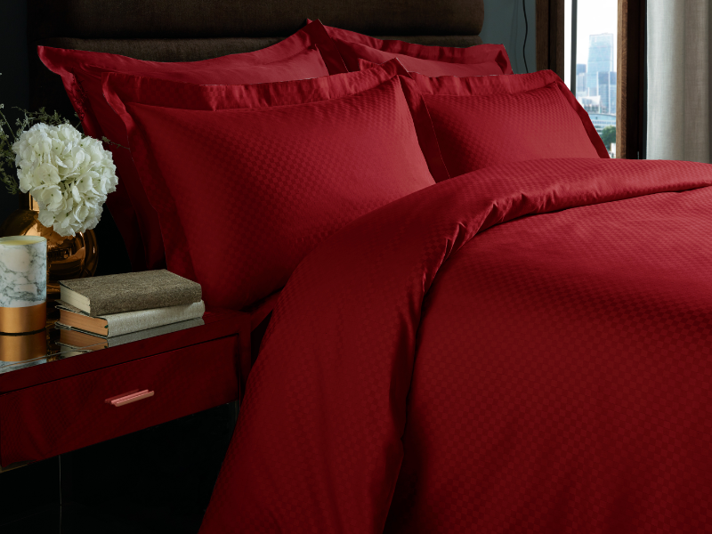 Red Checks Duvet Covers — Checks Duvet Covers, Duvet Covers by Royal Mills
