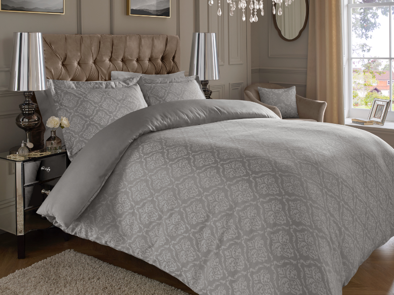 Blue Jacquard/Damask Duvet Covers — Jacquard/Damask Duvet Covers, Duvet Covers by Royal Mills
